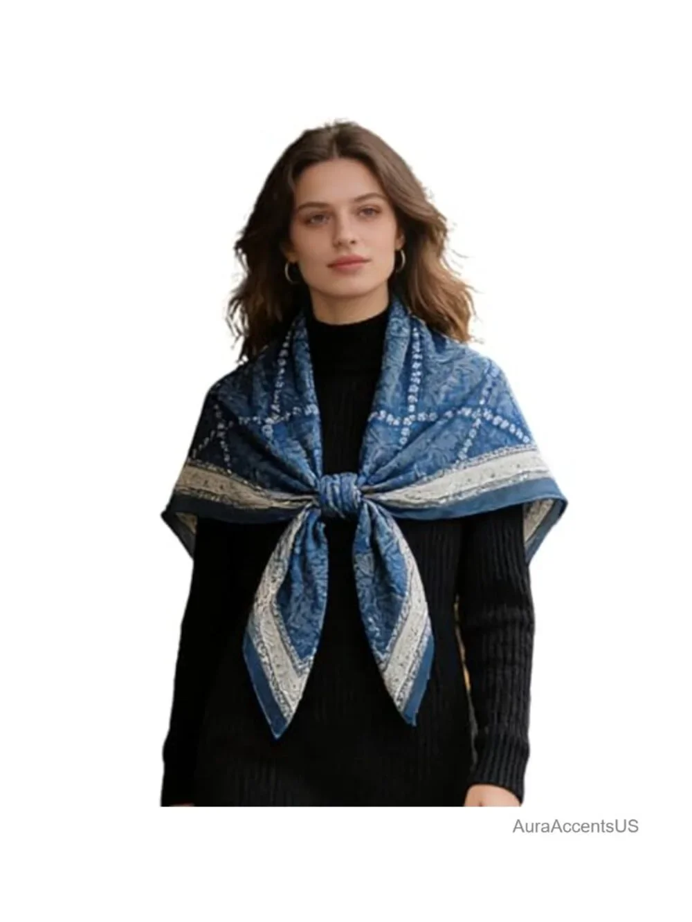 Large Square Scarf Hair Wrap Fashion Scarf Headscarf Sleeping Shawl 41
